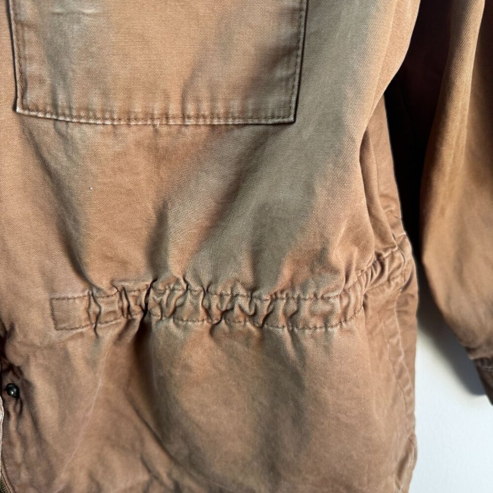Old Navy Utility Jacket Rugged Scout Utility Barn Field Falconry Full Zip Cinch - Picture 2 of 10